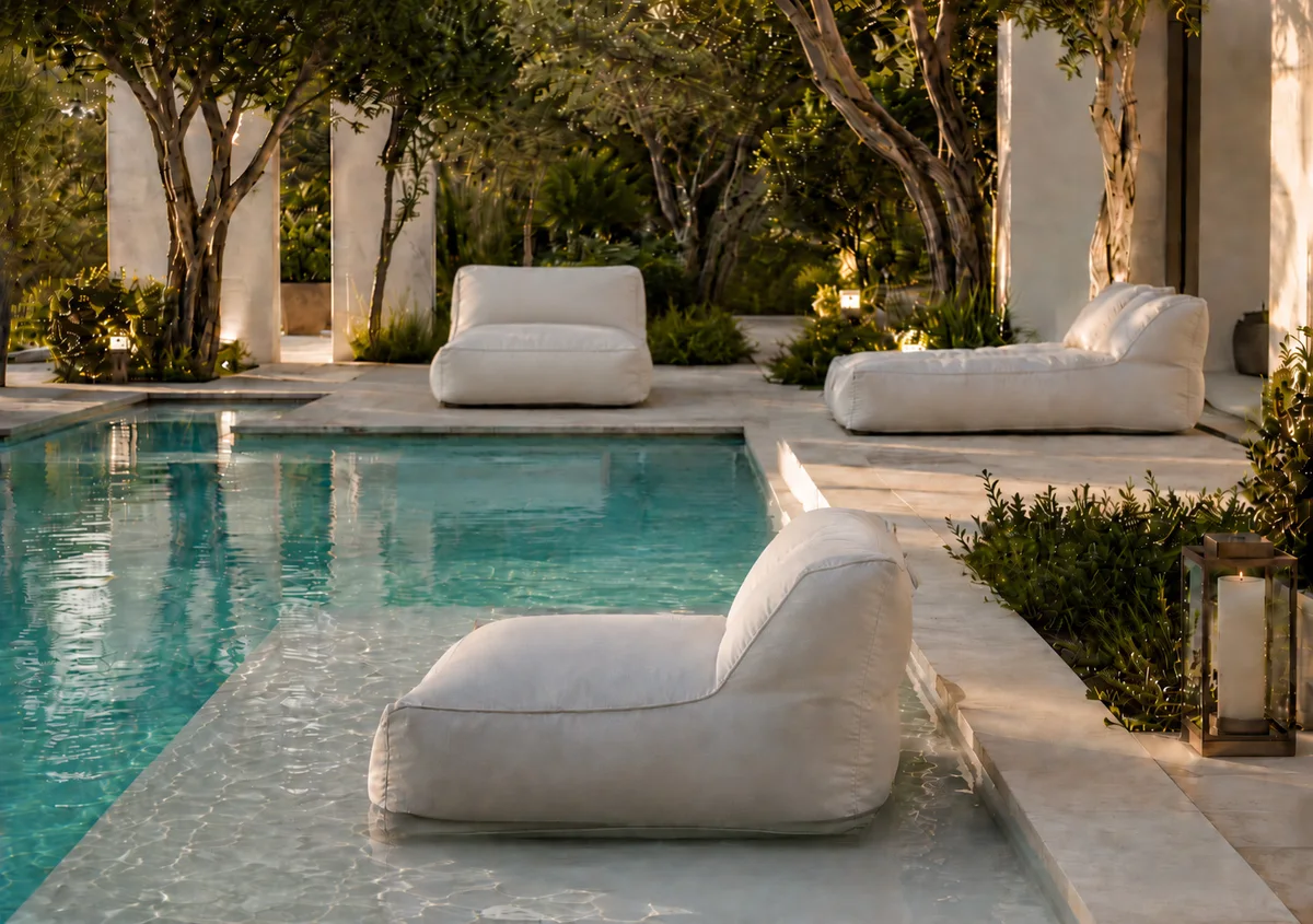 Chaise Longa Float em ambiente decorado