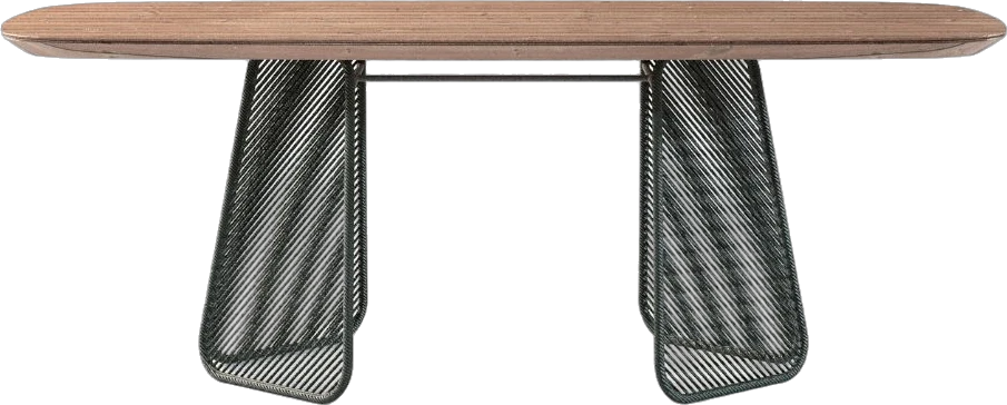 Detalhe: Mesa de Jantar Brava, design de Zanocchi & Starke