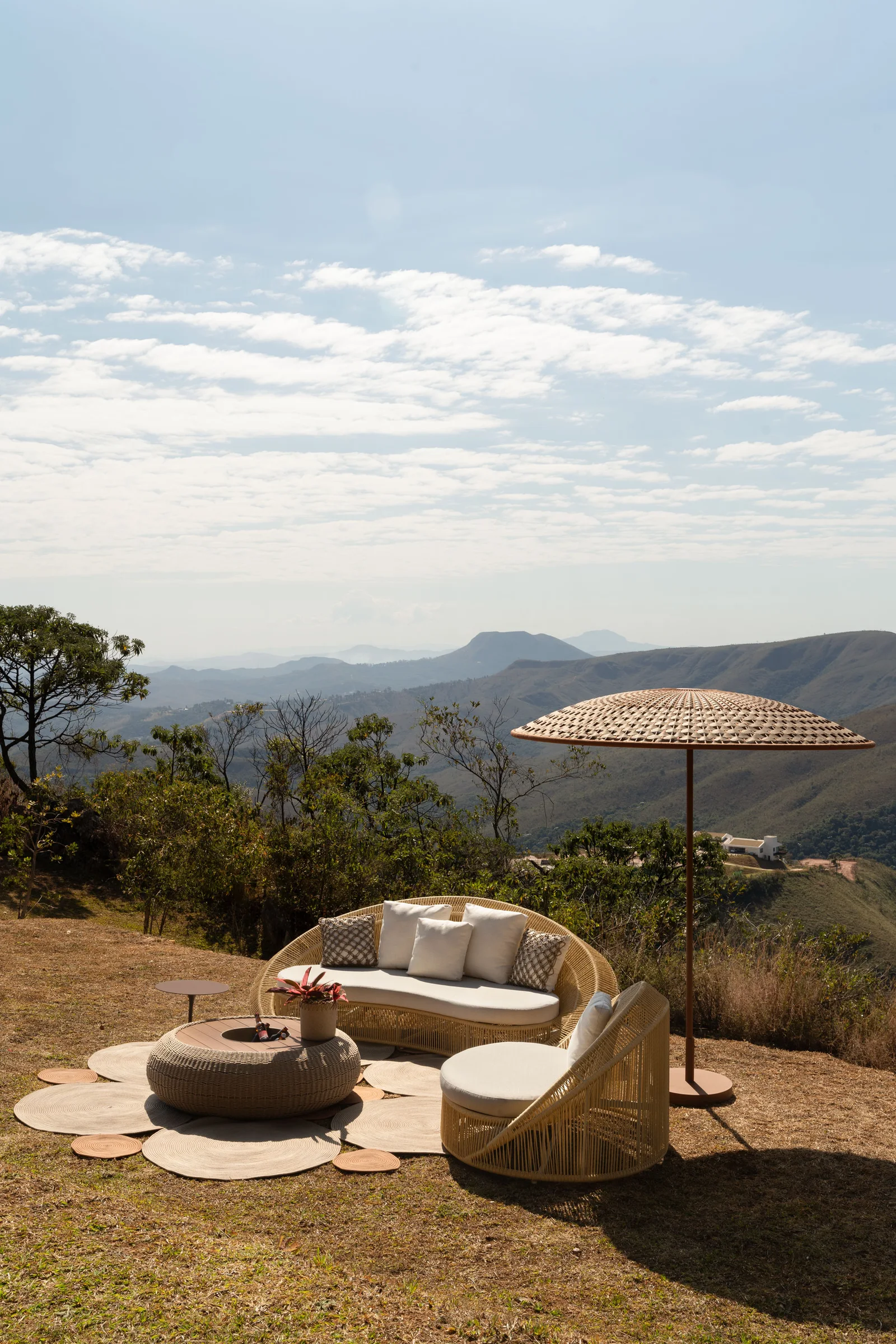 Ombrelone Summer com outras peças da linha Summer