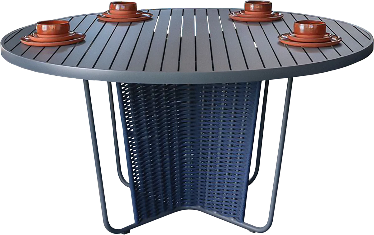 Mesa de Jantar Maré Corda Náutica vista de outro ângulo