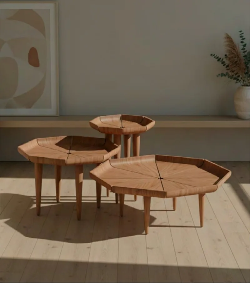 Mesa de Centro Lírios d’Água numa sala de estar, foto 3 de 3