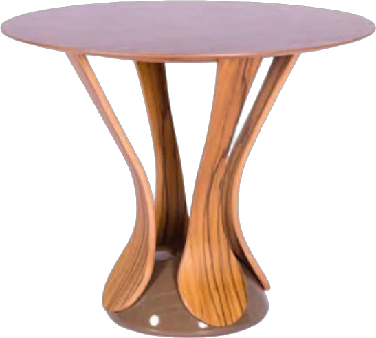 Mesa de Apoio Voluta, design de Neuri Henkel