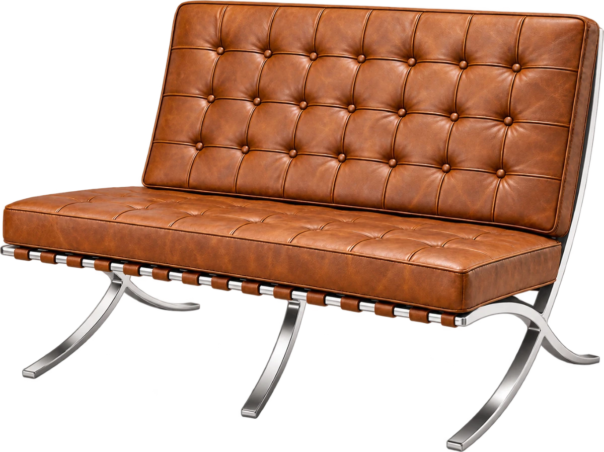 Sofá Barcelona, design de Ludwig Mies van der Rohe