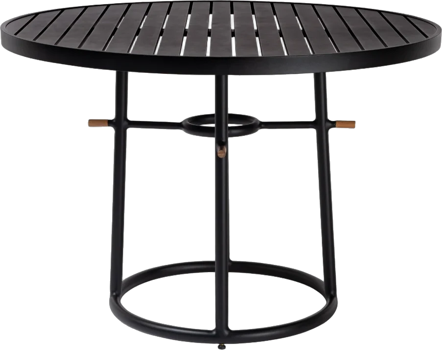 Mesa de Jantar Leme vista de outro ângulo, design de Estúdio Galho