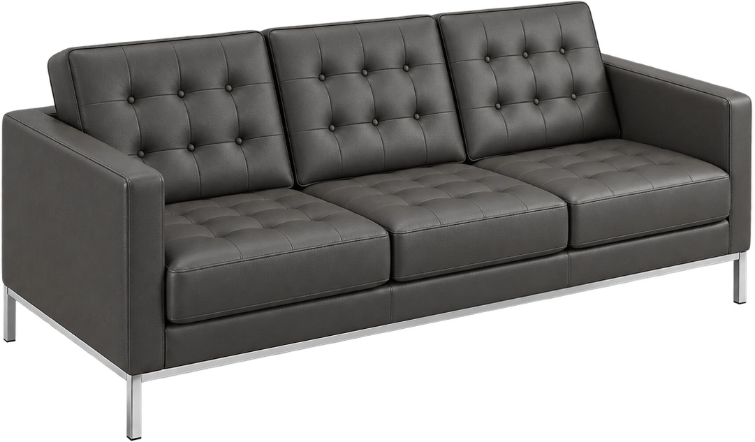 Sofá FK 3 Lugares, design de Florence Knoll