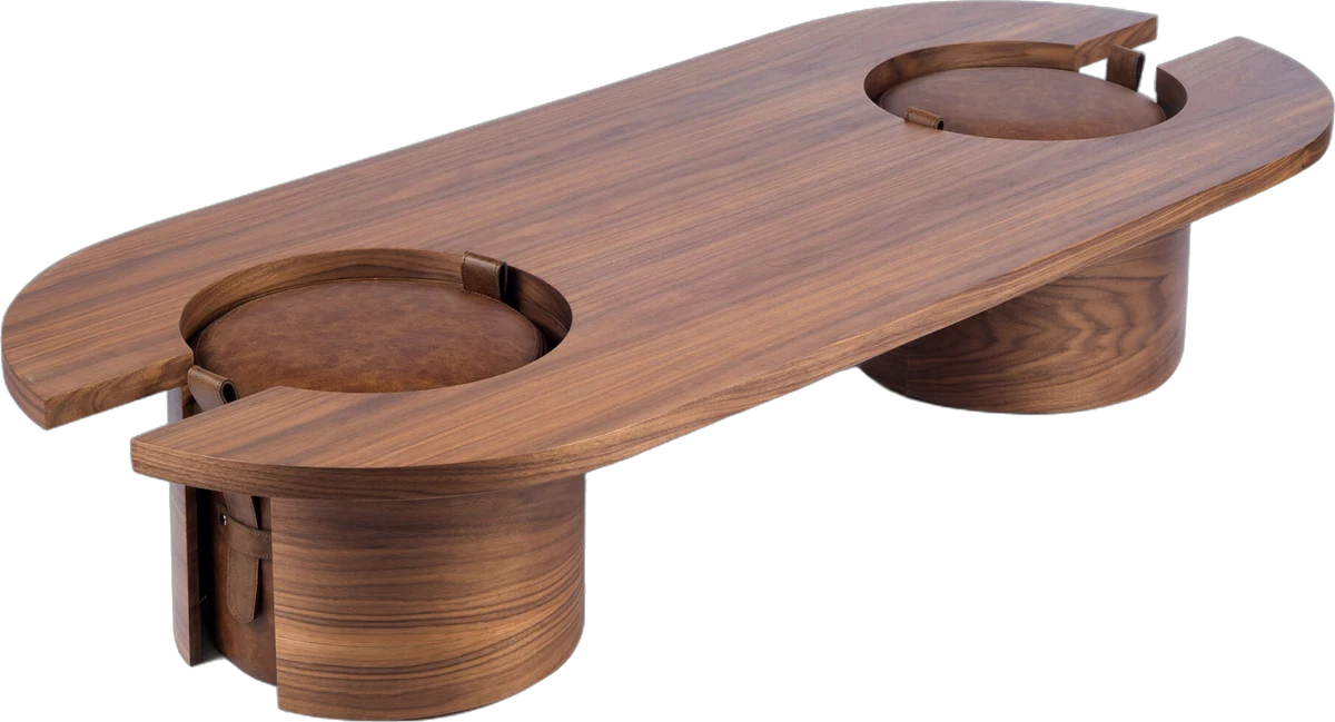 Mesa de Centro Navete vista de outro ângulo, design de Philipe Fonseca, foto 2 de 4