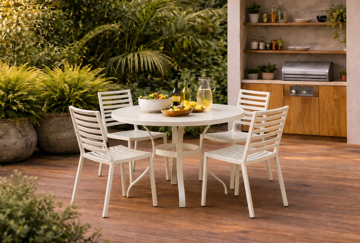 Cadeira Lira Alumínio em ambiente decorado