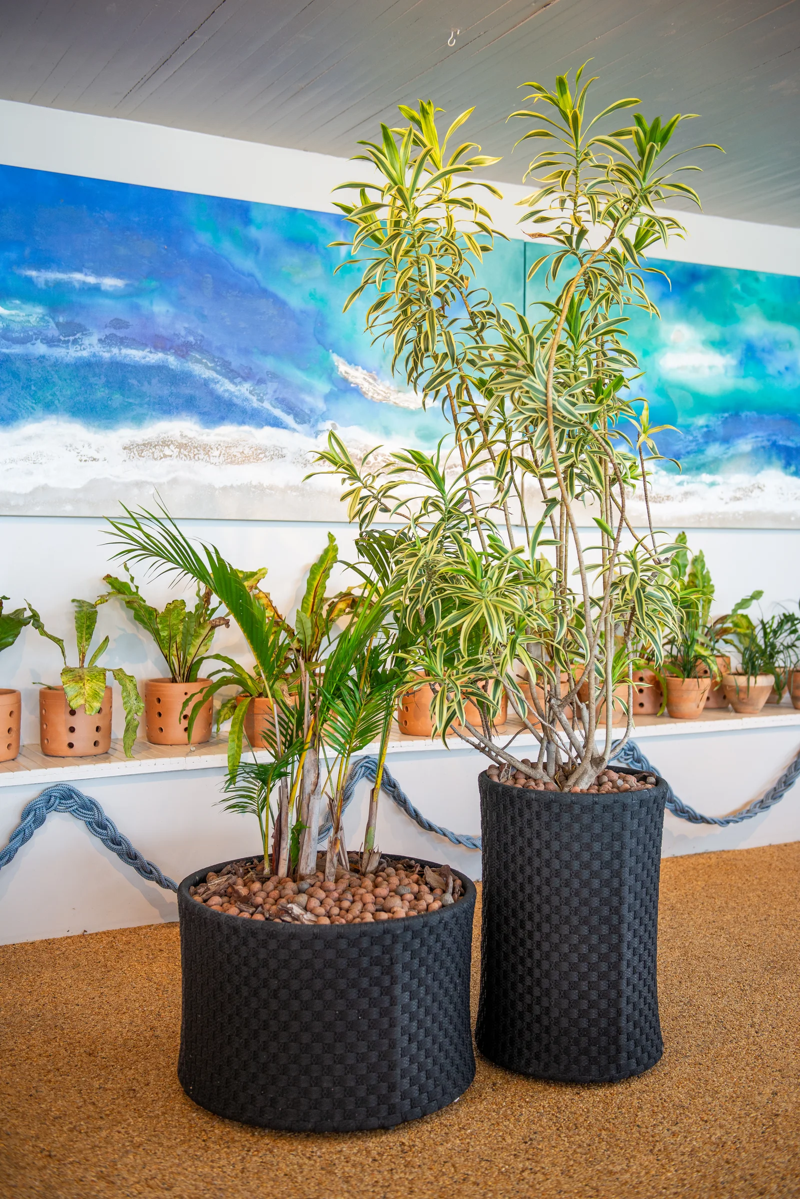 Cachepô Geo em ambiente decorado, design de José Lourenço