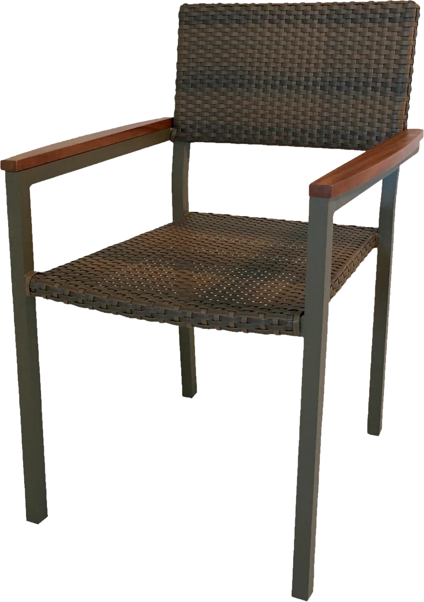 Poltrona Viena Cumaru vista de outro ângulo