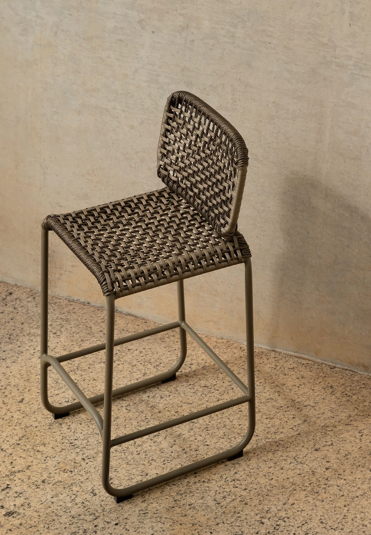 Linha Horizonte em ambiente, com Banqueta Horizonte