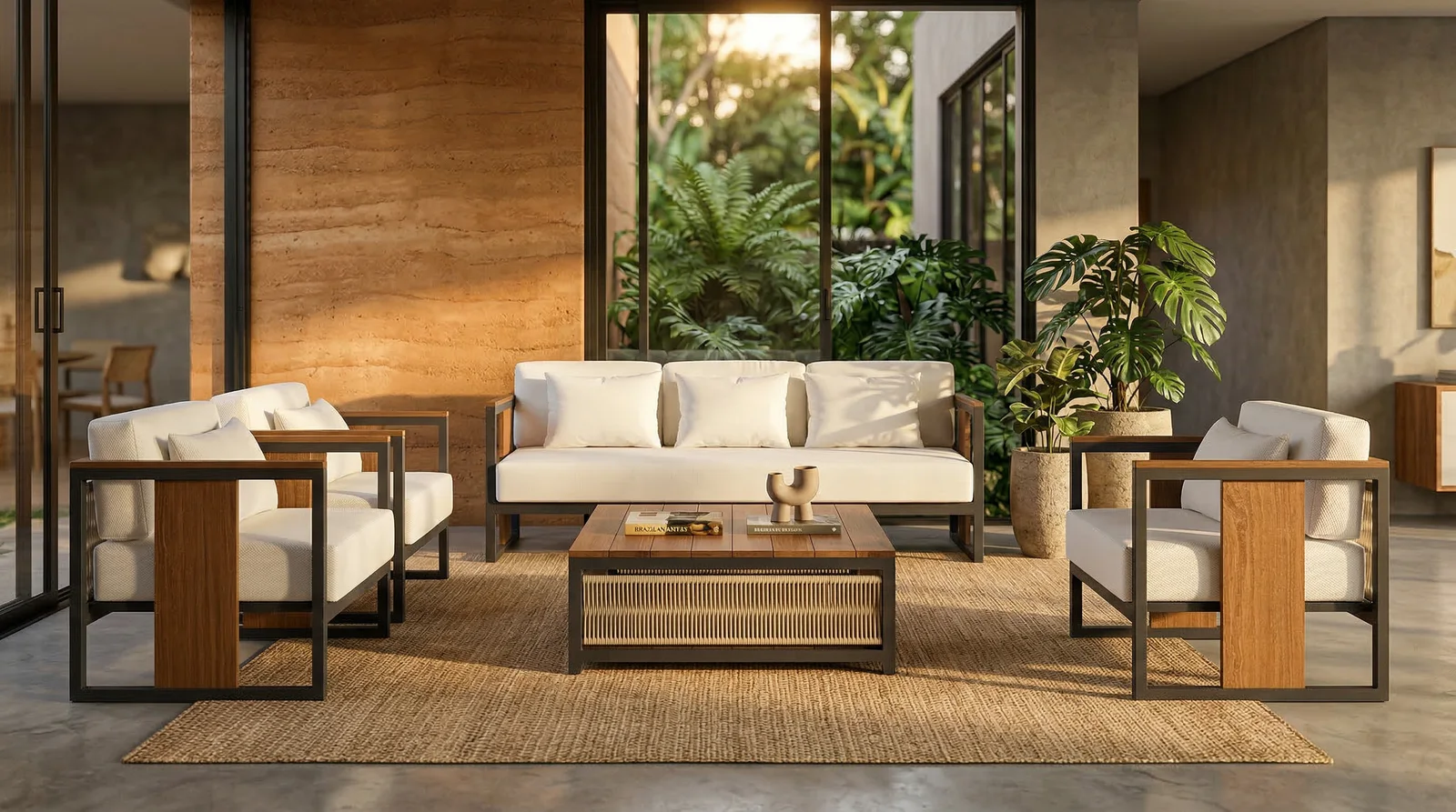 Sofá Domo em ambiente decorado, design de Odon Jimenez